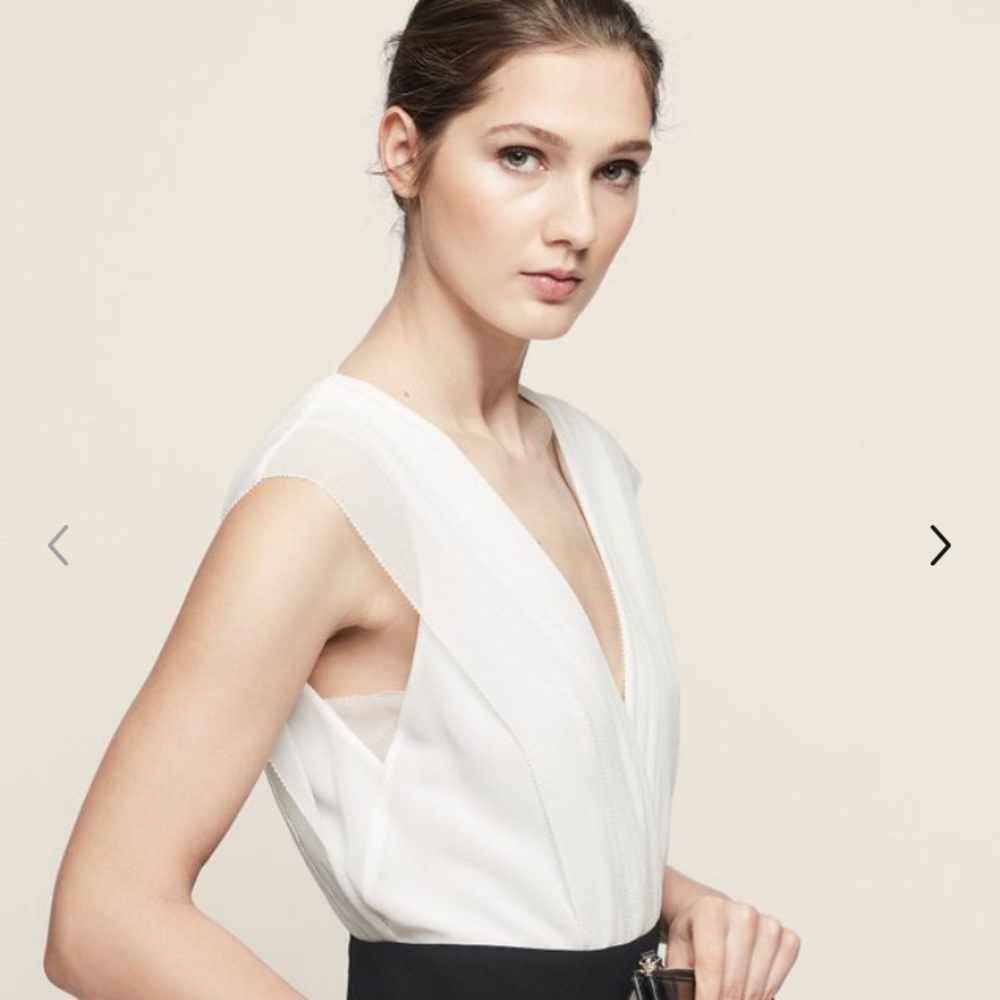 Reiss Martha jumpsuit. Size 4. Black and white - Picture 3 of 7